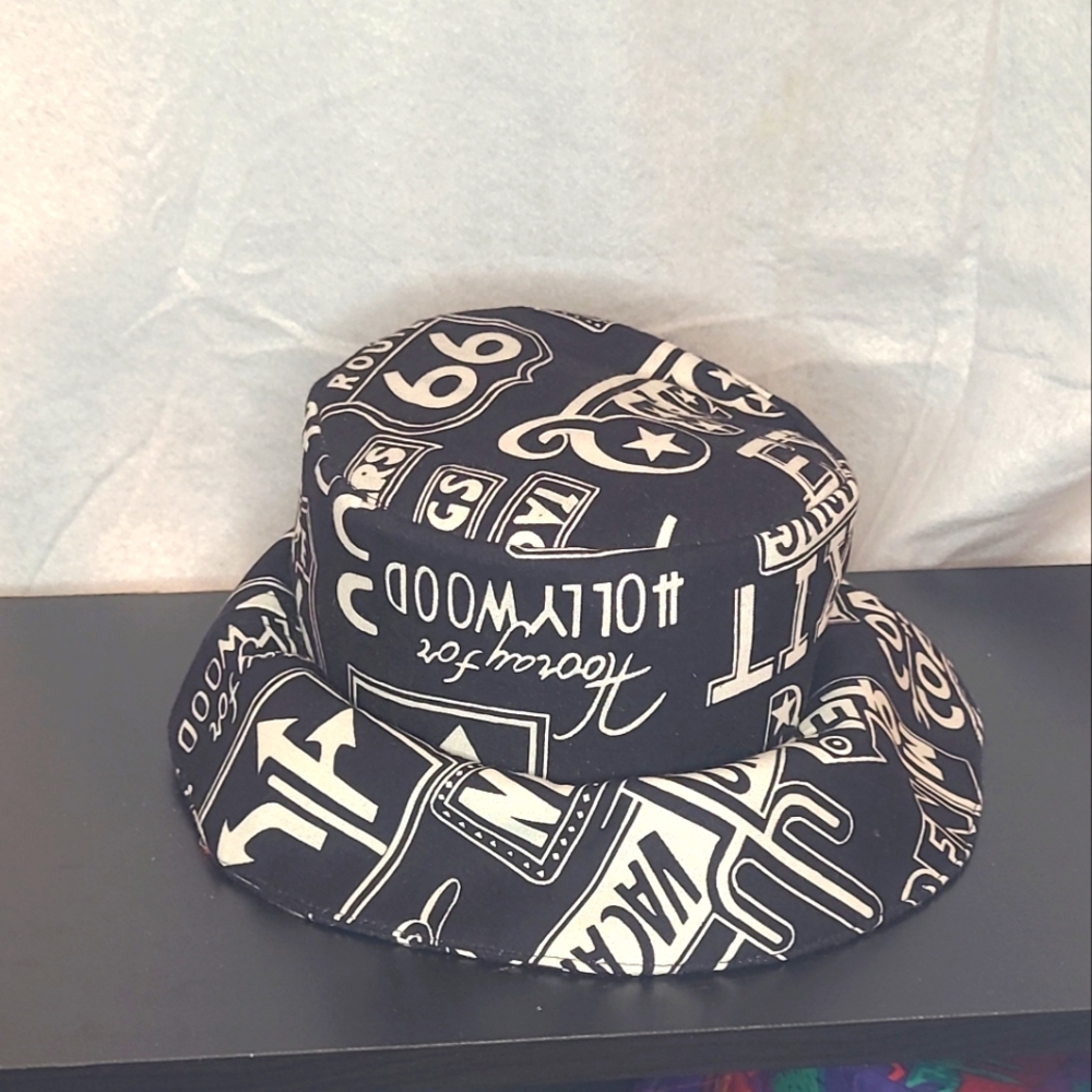 Hollywood Custom made in the USA Bucket Hat Cap Cotton Fishing Boonie Camping